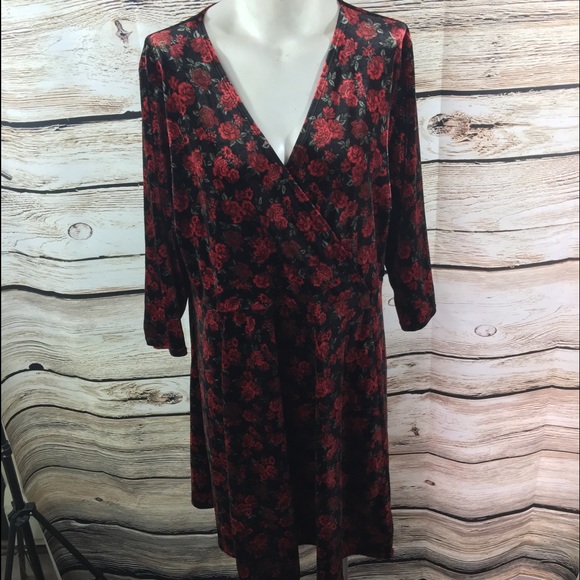 torrid Dresses & Skirts - NWT Torrid size 4 floral Velvet Skater Dress